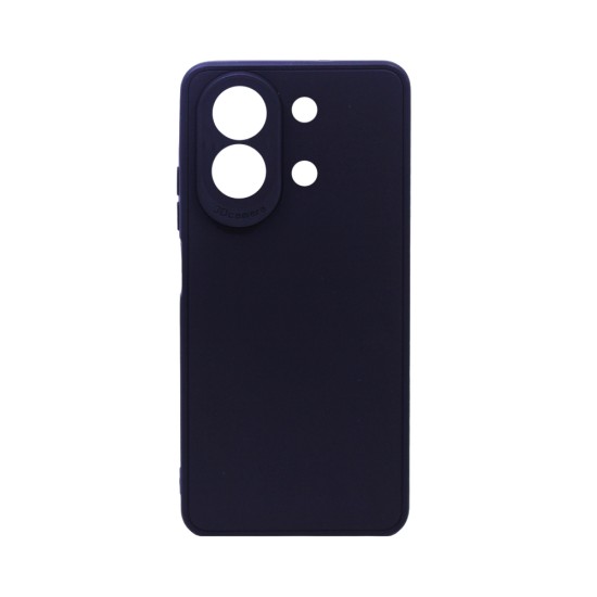 Soft Silicone Case with Camera Shield for Xiaomi Redmi Note 13 4G Black